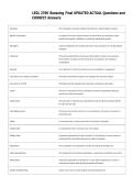 LEGL 2700 Roessing Final UPDATED ACTUAL Questions and  CORRECT Answers