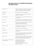 LEGL 2700 Roessing Exam 4 UPDATED ACTUAL Questions  and CORRECT Answers 
