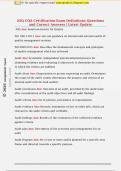 ASQ CQA Certification Exam Definitions Questions  and Correct Answers &vert; Latest Update 