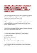 GENERAL STRUCTURAL PEST CONTROL 7A COMPLETE STUDY PAPER WITH ONE HUNDRED PERCENT CORRECT VERIFIED ANSWERS 2026