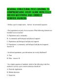 GENERAL STRUCTURAL PEST CONTROL 7A COMPREHENSIVE STUDY GUIDE WITH FULLY SOLVED QUESTIONS AND CORRECT VERIFIED ANSWERS