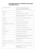 LEGL 2700 Hackleman Test 1 UPDATED ACTUAL Questions  and CORRECT Answers
