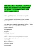 GENERAL STRUCTURAL PEST CONTROL 7A QUESTIONS AND ANSWERS ELITE REVIEW WITH COMPLETE VERIFIED SOLUTIONS GRADED A PLUS 2026