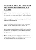 TEXAS CDL AIR BRAKES TEST CERTIFICATION EVALUATION 2026 FULL QUESTIONS WITH SOLUTIONS