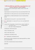 California RDH Law and Ethics exam Questions and  Correct Answers &vert; Latest Upda
