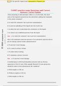 CAMRT practice exam Questions and Correct  Answers &vert; Latest Update 