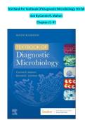 Test Bank for Textbook of Diagnostic Microbiology 6th Edition by Connie R&period; Mahon &lpar;Chapters 1-41&rpar; &vert; Complete Q&A