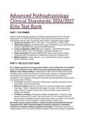 Advanced Pathophysiology Elite Test Bank &lpar;2026&sol;2027&rpar; &vert; With "Mentor's Analysis" Rationales &vert; Aligned with Huether & McCance&comma; 8th Ed&period;
