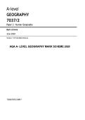 AQA A-Level Geography 2026 Paper 3 Mastery&colon; Test Bank &plus; Certified Mark Scheme &ndash; Human Geography Debates &lpar;7037&sol;3&rpar; &ndash; Full Answers & Level Descriptors