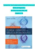 Test Bank for Tietz Fundamentals of Clinical Chemistry and Molecular Diagnostics 8th Edition by Nader Rifai &lpar;Chapters 1-49&rpar; &vert; Complete Q&A