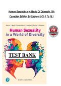 Full Test Bank&colon; Human Sexuality in a World of Diversity&comma; 7th Canadian Edition &vert; Spencer Rathus&comma; Jeffrey Nevid&comma; Lois Fichner-Rathus&comma; et al&period; &vert; Complete Chapter-by-Chapter Coverage &vert; Verified Questions & Correct Answers &vert; Detailed Rationales &sol; Explanations &vert;