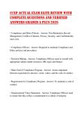 CCEP ACTUAL EXAM ELITE REVIEW WITH COMPLETE QUESTIONS AND VERIFIED ANSWERS GRADED A PLUS 2026