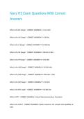 Navy IT2 Exam Questions With Correct Answers&period;
