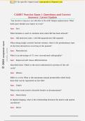 CAMRT Practice Exam 1 Questions and Correct  Answers &vert; Latest Update