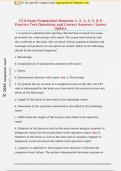 CCA Exam Preparation Domains 1&comma; 2&comma; 3&comma; 4&comma; 5&comma; & 6  Practice Test Questions and Correct Answers &vert; Latest  Update 