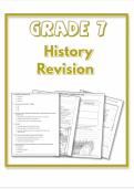 Grade 7 History Revision &lpar;Term 1 &ndash; 4&rpar;