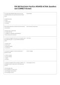 ITM 305 Final Exam Practice UPDATED ACTUAL Questions  and CORRECT Answers
