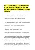 DELTA SIGMA THETA COMPREHENSIVE STUDY GUIDE FULLY SOLVED EDITION WITH TESTED QUESTIONS AND CORRECT ANSWERS