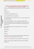 Chapter 1&colon; Introduction to Software Engineering  Questions and Correct Answers &vert; Latest Update 