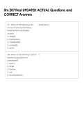 itm 207 final UPDATED ACTUAL Questions and  CORRECT Answers