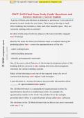 CMGT 2400 Final Exam Study Guide Questions and  Correct Answers &vert; Latest Update 