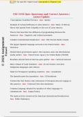 CMI 3358 Quiz Questions and Correct Answers &vert;  Latest Update 