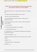 CNUR 107&colon; Documentation Quiz Review Questions  and Correct Answers &vert; Latest Update 
