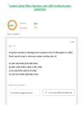Incident Safety Officer Questions with 100&percnt; Verified Answers UPDATED&excl;&excl;&excl;&period;