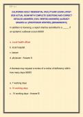 CALIFORNIA ADULT RESIDENTIAL FACILITY&lpar;ARF&rpar; EXAM LATEST  2026 ACTUAL EXAM WITH COMPLETE QUESTIONS AND CORRECT  DETAILED ANSWERS &lpar;100&percnt; VERIFIED ANSWERS&rpar; &vert;ALREADY  GRADED A&plus;&vert; &vert;&vert;PROFESSOR VERIFIED&vert;&vert; &vert;&vert;BRANDNEW&excl;&excl;&excl;&vert;&vert; 