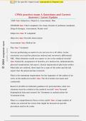 CPMA practice exam A Questions and Correct  Answers &vert; Latest Updat