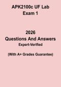 APK2100c UF Lab Exam 1 Study Guide &vert; University of Florida Practical Test Prep & Review