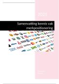 Samenvatting Kennisvak merkpositionering 