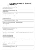 CM 4222 Midterm UPDATED ACTUAL Questions and  CORRECT Answers