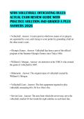 NFHS VOLLEYBALL OFFICIATING RULES ACTUAL EXAM REVIEW GUIDE WITH PRACTICE SOLUTION AND GRADED A PLUS ANSWERS 2026