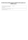CM 4222 Kimberley Williams Module 2 UPDATED ACTUAL Questions and  CORRECT Answers