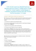 CMCA EXAM Actual Exam 2026&sol;2027 Real Exam Questions and Correct Answers &vert; Verified Answers A Grade Brand New Version Complete Certified Manager of Community Associations Exam Prep with CMCA Practice Test Pass Guaranteed - A&plus; Graded