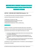 MED SURG HESI V1 2026&sol;2027 &vert; Questions & Answers &vert; Verified Answers Edition &vert;Version 1 Exam Prep &vert; Pass Guaranteed - A&plus; Graded