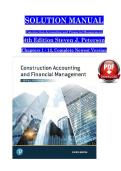 Construction Accounting and Financial Management&comma; 4th Edition &lpar;Steven J&period; Peterson&rpar; &ndash; Complete Solution Manual Chapters 1&ndash;18