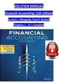 SOLUTION MANUAL Financial Accounting 11th Edition by Jerry J&period; Weygandt&comma; Paul D&period; Kimmel Chapters 1 - 13 &vert; Complete
