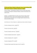 PSI Perinatal Mental Health Certification Exam &lpar;Latest Update 2026&rpar; With Correct Answers &vert;Verified &vert;Already A&plus; Graded