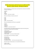 MLPAO Mock Exam with all Correct & 100&percnt; Verified Answers &vert;Latest Version &vert;Already Graded A&plus;