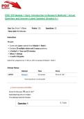 EXSC 525 Module 1 Quiz&colon; Introduction to Research Methods &vert; Actual Questions and Answers Latest Updated 2026 &lpar;Graded A&plus;&rpar;