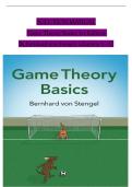 Solution Manual for Game Theory Basics &lpar;1st Edition&rpar; by Bernhard von Stengel &vert; Chapters 1&ndash;12 &vert; Complete