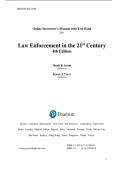 Test Bank for Law Enforcement in the 21st Century 4th Edition by Heath Grant &vert;&vert;ISBN&colon;9780134158204