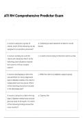 ATI RN Comprehensive Predictor Exam Review updated 2025&sol;2026 Questions And Answers