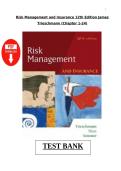  RISK MANAGEMENT AND INSURANCE 12TH EDITION JAMES TRIESCHMANN &lpar;CHAPTER 1-24&rpar;