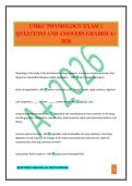 UMKC PHYSIOLOGY EXAM 1 QUESTIONS AND ANSWERS GRADED A&plus; 2026