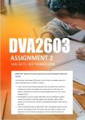 DVA2603 Assignment 2 Semester 2 2026 - Due September 2026