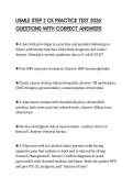 USMLE STEP 2 CK PRACTICE TEST 2026 QUESTIONS WITH CORRECT ANSWERS
