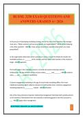 BUSML 3250 EXAM QUESTIONS AND ANSWERS GRADED A&plus; 2026